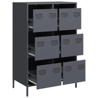 Thumbnail for Highboard Anthrazit 68x39x101,5 cm Stahl