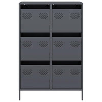 Thumbnail for Highboard Anthrazit 68x39x101,5 cm Stahl