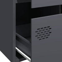 Thumbnail for Highboard Anthrazit 68x39x101,5 cm Stahl