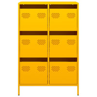 Thumbnail for Highboard Senfgelb 68x39x101,5 cm Stahl