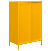 Thumbnail for Highboard Senfgelb 68x39x101,5 cm Stahl
