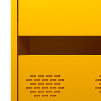 Thumbnail for Highboard Senfgelb 68x39x101,5 cm Stahl