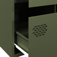 Thumbnail for Highboard Olivgrün 68x39x101,5 cm Stahl