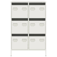 Thumbnail for Highboard Weiß 68x39x101,5 cm Stahl