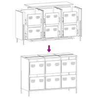 Thumbnail for Sideboard Anthrazit 101,5x39x73,5 cm Kaltgewalzter Stahl