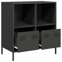 Thumbnail for Sideboard Schwarz 68x39x73,5 cm Kaltgewalzter Stahl