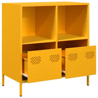 Thumbnail for Sideboard Senfgelb 68x39x73,5 cm Kaltgewalzter Stahl