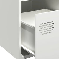 Thumbnail for Sideboard Weiß 68x39x73,5 cm Kaltgewalzter Stahl
