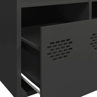 Thumbnail for Sideboard Schwarz 101,5x39x73,5 cm Kaltgewalzter Stahl