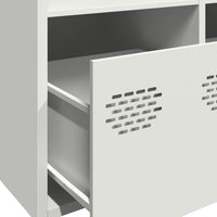 Thumbnail for Sideboard Weiß 101,5x39x73,5 cm Kaltgewalzter Stahl