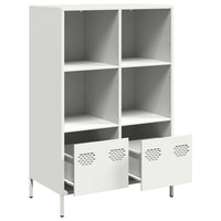Thumbnail for Highboard Weiß 68x39x103,5 cm Stahl