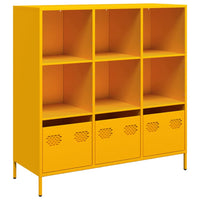 Thumbnail for Highboard Senfgelb 101,5x39x103,5 cm Stahl