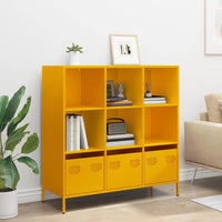 Thumbnail for Highboard Senfgelb 101,5x39x103,5 cm Stahl