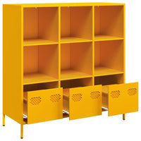 Thumbnail for Highboard Senfgelb 101,5x39x103,5 cm Stahl