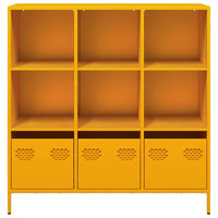 Thumbnail for Highboard Senfgelb 101,5x39x103,5 cm Stahl
