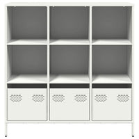 Thumbnail for Highboard Weiß 101,5x39x103,5 cm Stahl