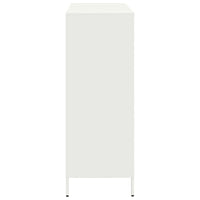 Thumbnail for Highboard Weiß 101,5x39x103,5 cm Stahl
