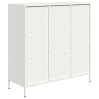 Thumbnail for Highboard Weiß 101,5x39x103,5 cm Stahl