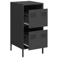Thumbnail for Sideboard Schwarz 35x39x73,5 cm Kaltgewalzter Stahl