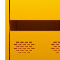 Thumbnail for Sideboard Senfgelb 35x39x73,5 cm Kaltgewalzter Stahl