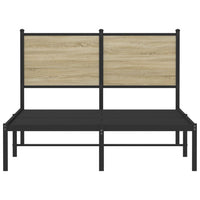 Thumbnail for Metallbett ohne Matratze Sonoma-Eiche 120x190 cm