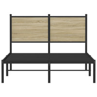 Thumbnail for Metallbett ohne Matratze Sonoma-Eiche 120x200 cm