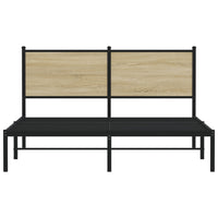 Thumbnail for Metallbett ohne Matratze Sonoma-Eiche 140x200 cm