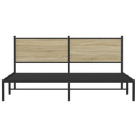 Thumbnail for Metallbett ohne Matratze Sonoma-Eiche 160x200 cm