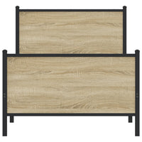 Thumbnail for Metallbett ohne Matratze Sonoma-Eiche 90x200 cm