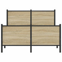 Thumbnail for Metallbett ohne Matratze Sonoma-Eiche 120x190 cm