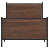 Thumbnail for Bettgestell mit Kopf- und Fußteil Metall 80x200 cm