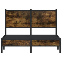 Thumbnail for Metallbett ohne Matratze Räuchereiche 120x200 cm