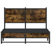 Thumbnail for Metallbett ohne Matratze Räuchereiche 120x200 cm