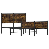 Thumbnail for Metallbett ohne Matratze Räuchereiche 120x200 cm