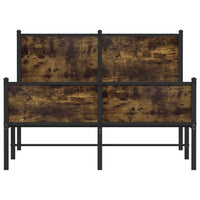 Thumbnail for Metallbett ohne Matratze Räuchereiche 120x200 cm