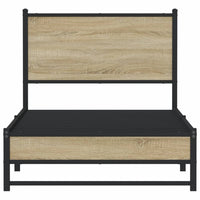 Thumbnail for Metallbett ohne Matratze Sonoma-Eiche 90x200 cm
