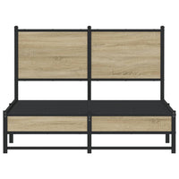 Thumbnail for Metallbett ohne Matratze Sonoma-Eiche 120x190 cm