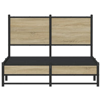 Thumbnail for Metallbett ohne Matratze Sonoma-Eiche 120x200 cm