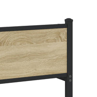 Thumbnail for Metallbett ohne Matratze Sonoma-Eiche 75x190 cm