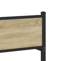 Thumbnail for Metallbett ohne Matratze Sonoma-Eiche 100x200 cm