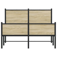 Thumbnail for Metallbett ohne Matratze Sonoma-Eiche 120x200 cm