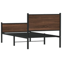Thumbnail for Bettgestell mit Kopf- und Fußteil Metall 90x190 cm