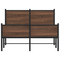 Thumbnail for Bettgestell mit Kopf- und Fußteil Metall 120x200 cm