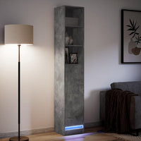 Thumbnail for LED-Sideboard Betongrau 36x32,5x200 cm Holzwerkstoff