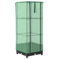 Thumbnail for Hochbeet mit Gewächshaus-Aufsatz Rattan-Optik 40x40x123 cm