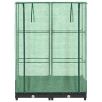 Thumbnail for Hochbeet mit Gewächshaus-Aufsatz Rattan-Optik 80x40x123 cm