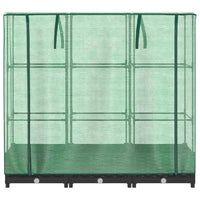 Thumbnail for Hochbeet mit Gewächshaus-Aufsatz Rattan-Optik 120x40x123 cm