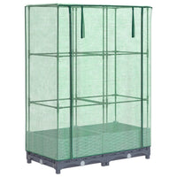 Thumbnail for Hochbeet mit Gewächshaus-Aufsatz Rattan-Optik 80x40x123 cm