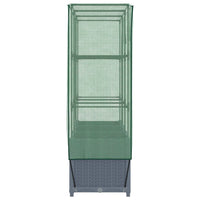 Thumbnail for Hochbeet mit Gewächshaus-Aufsatz Rattan-Optik 120x40x138 cm