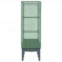Thumbnail for Hochbeet mit Gewächshaus-Aufsatz Rattan-Optik 80x40x140 cm